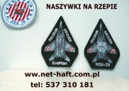 f16  patch naszywka sokół orzeł mig-29 su-17 su-22 mig-21 mig-15 panavia tornado eurofighter su-27 naszywka patch badge na rzepie z rzepem naszywki lotnicze dla lotników pilot patch badge patch badge aufnaher mit klette
